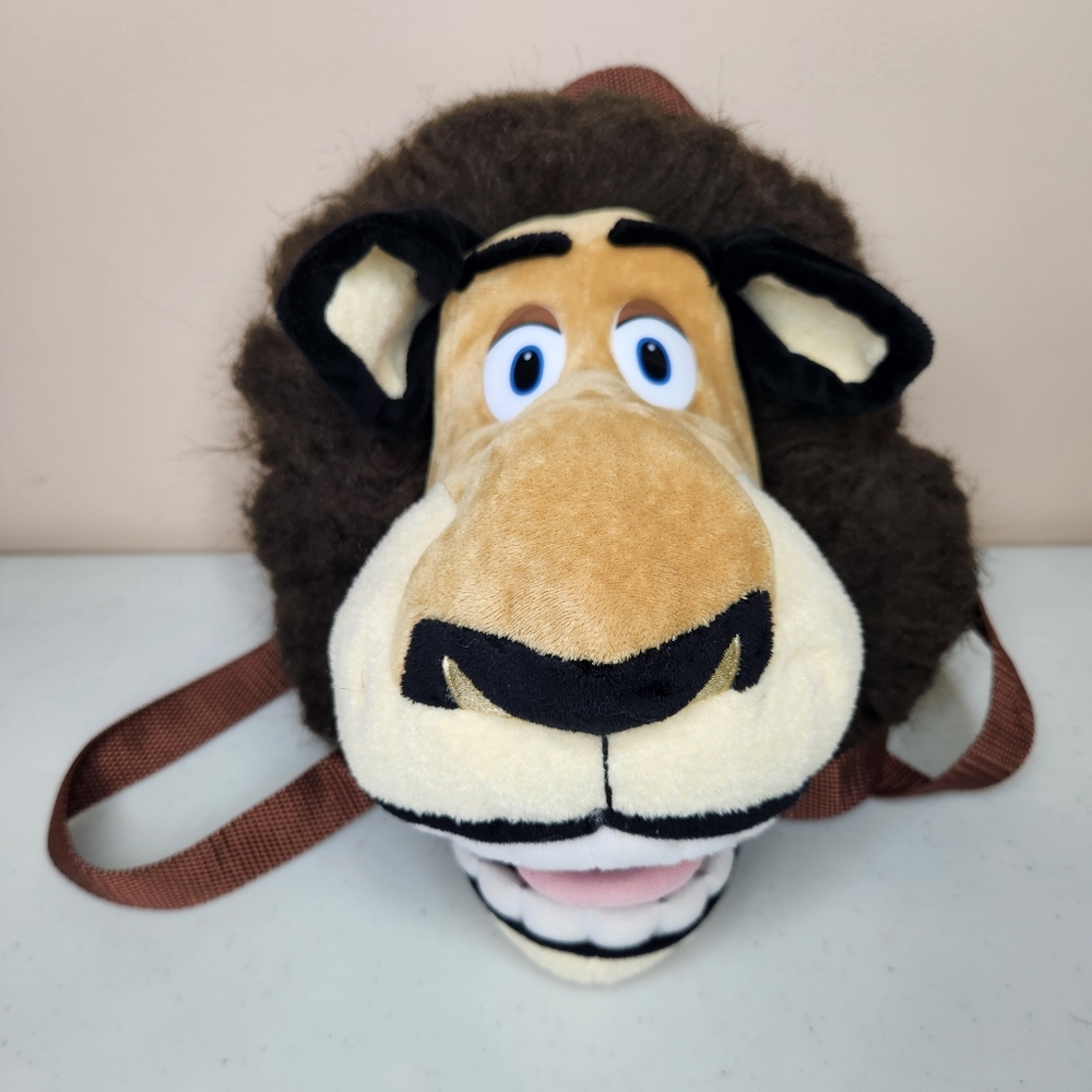 Madagascar Alex Lion Plush Backpack 2004 Dreamworks